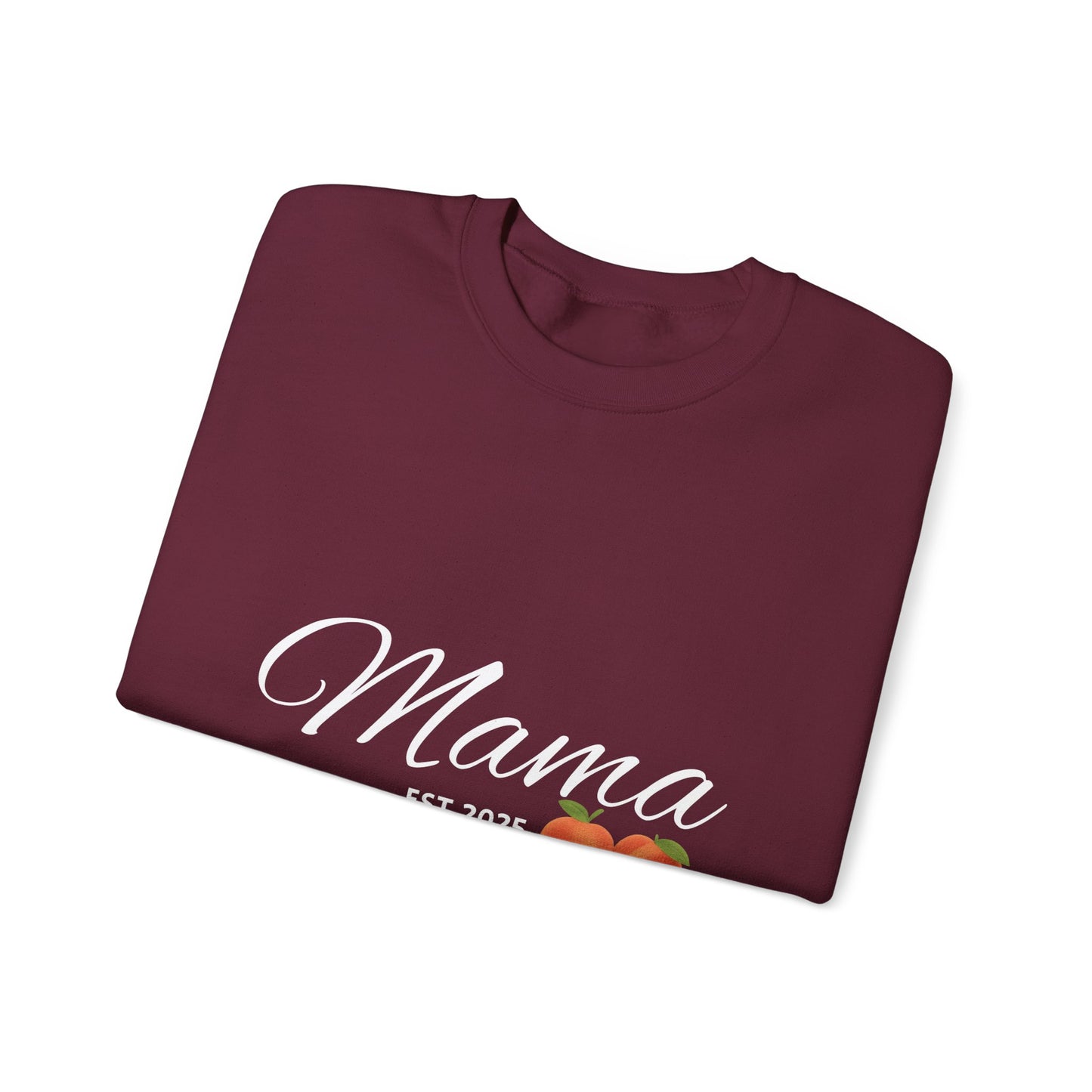 Mama EST 2025 Crewneck Sweatshirt, Perfect Gift for New Moms, Cozy Family Wear, Mother's Day Gift, Casual Everyday Style