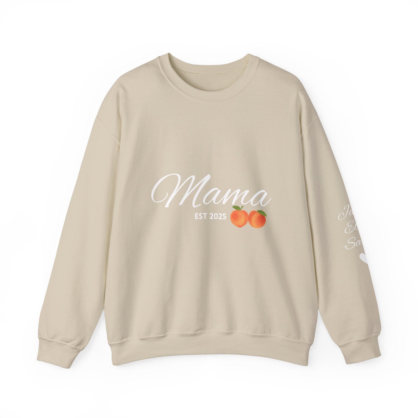 Mama EST 2025 Crewneck Sweatshirt, Perfect Gift for New Moms, Cozy Family Wear, Mother's Day Gift, Casual Everyday Style
