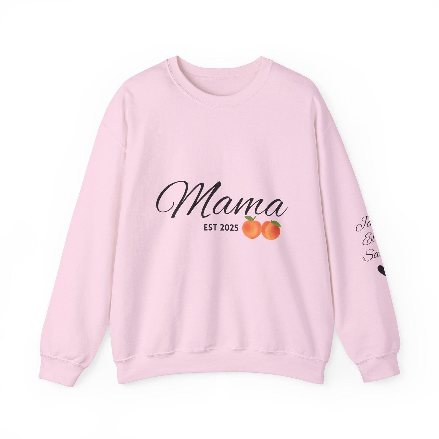 Mama EST 2025 Crewneck Sweatshirt, Perfect Gift for New Moms, Cozy Family Wear, Mother's Day Gift, Casual Everyday Style