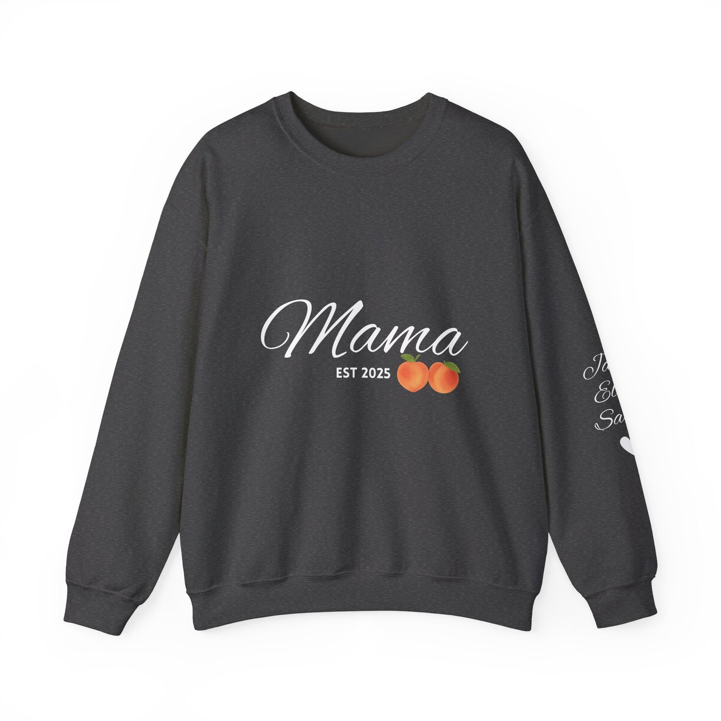 Mama EST 2025 Crewneck Sweatshirt, Perfect Gift for New Moms, Cozy Family Wear, Mother's Day Gift, Casual Everyday Style