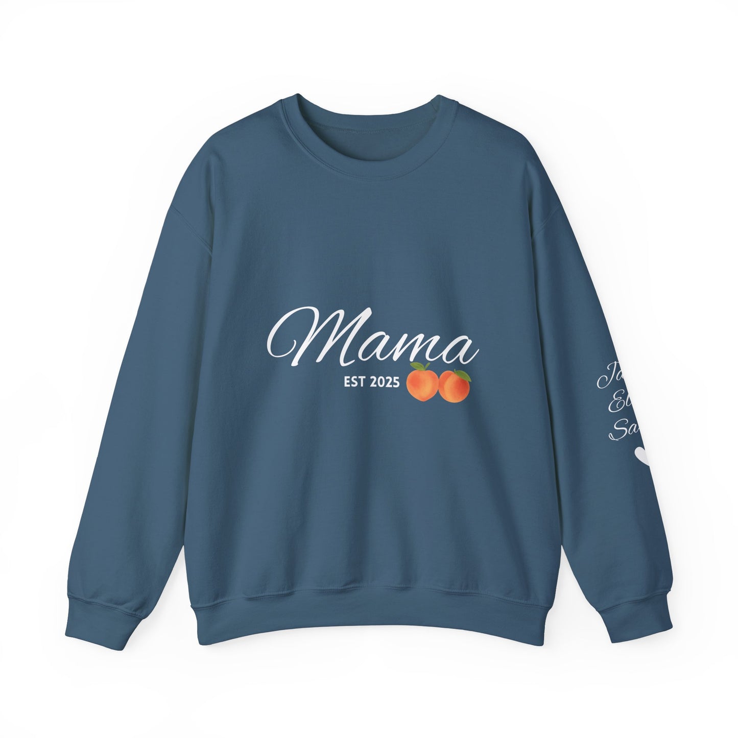 Mama EST 2025 Crewneck Sweatshirt, Perfect Gift for New Moms, Cozy Family Wear, Mother's Day Gift, Casual Everyday Style