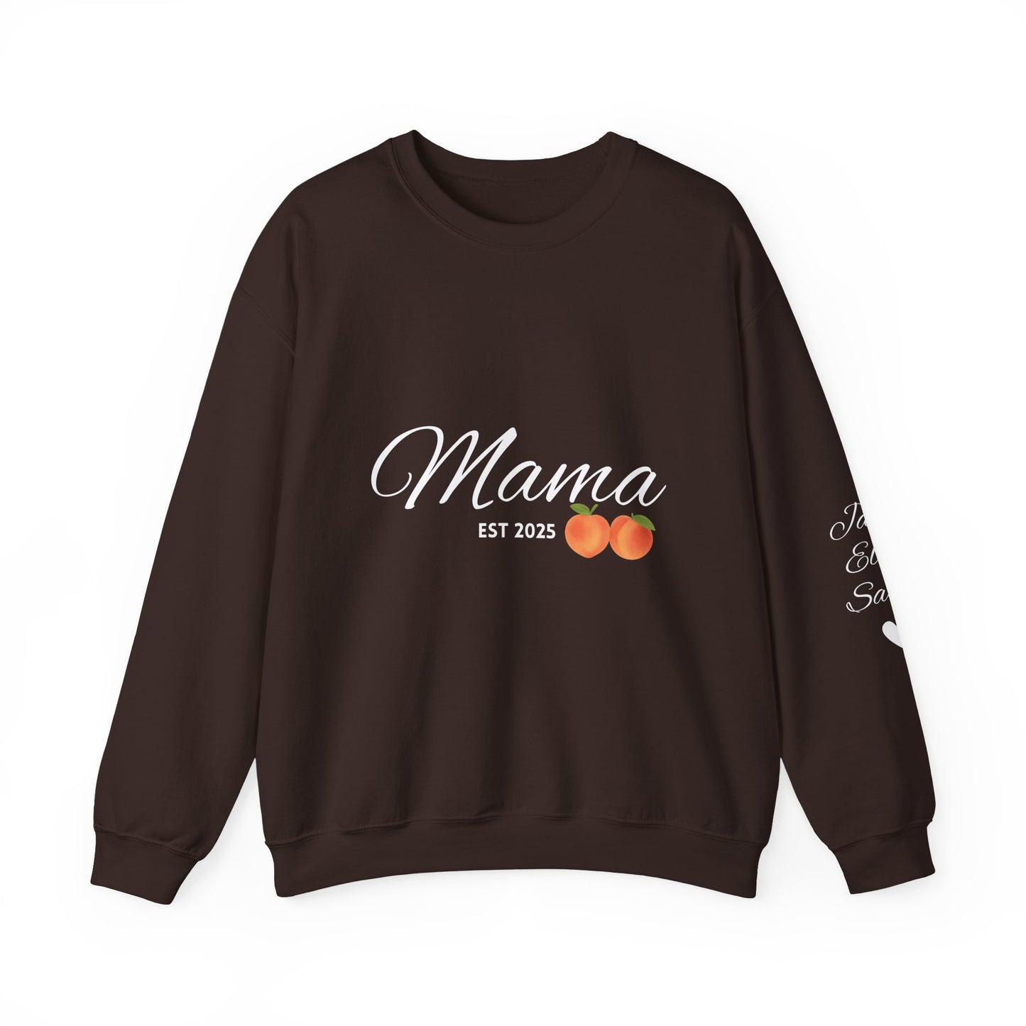 Mama EST 2025 Crewneck Sweatshirt, Perfect Gift for New Moms, Cozy Family Wear, Mother's Day Gift, Casual Everyday Style