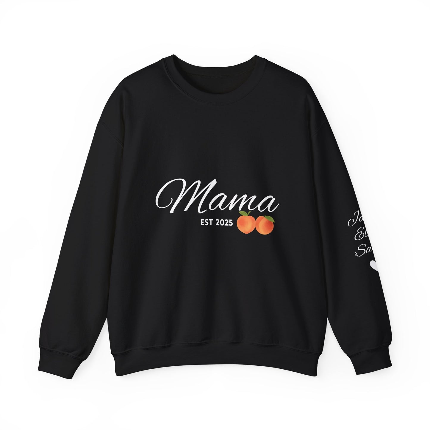 Mama EST 2025 Crewneck Sweatshirt, Perfect Gift for New Moms, Cozy Family Wear, Mother's Day Gift, Casual Everyday Style