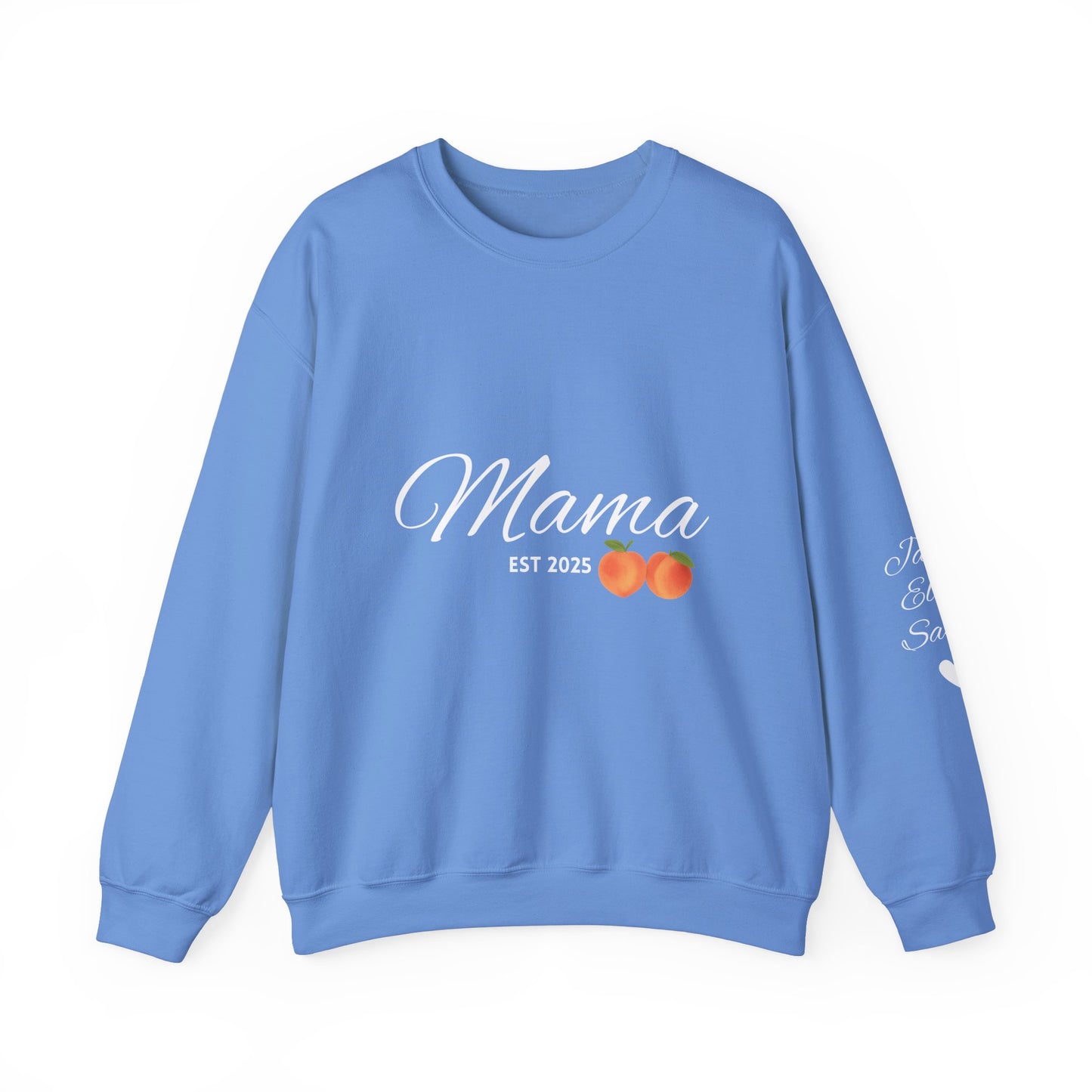 Mama EST 2025 Crewneck Sweatshirt, Perfect Gift for New Moms, Cozy Family Wear, Mother's Day Gift, Casual Everyday Style