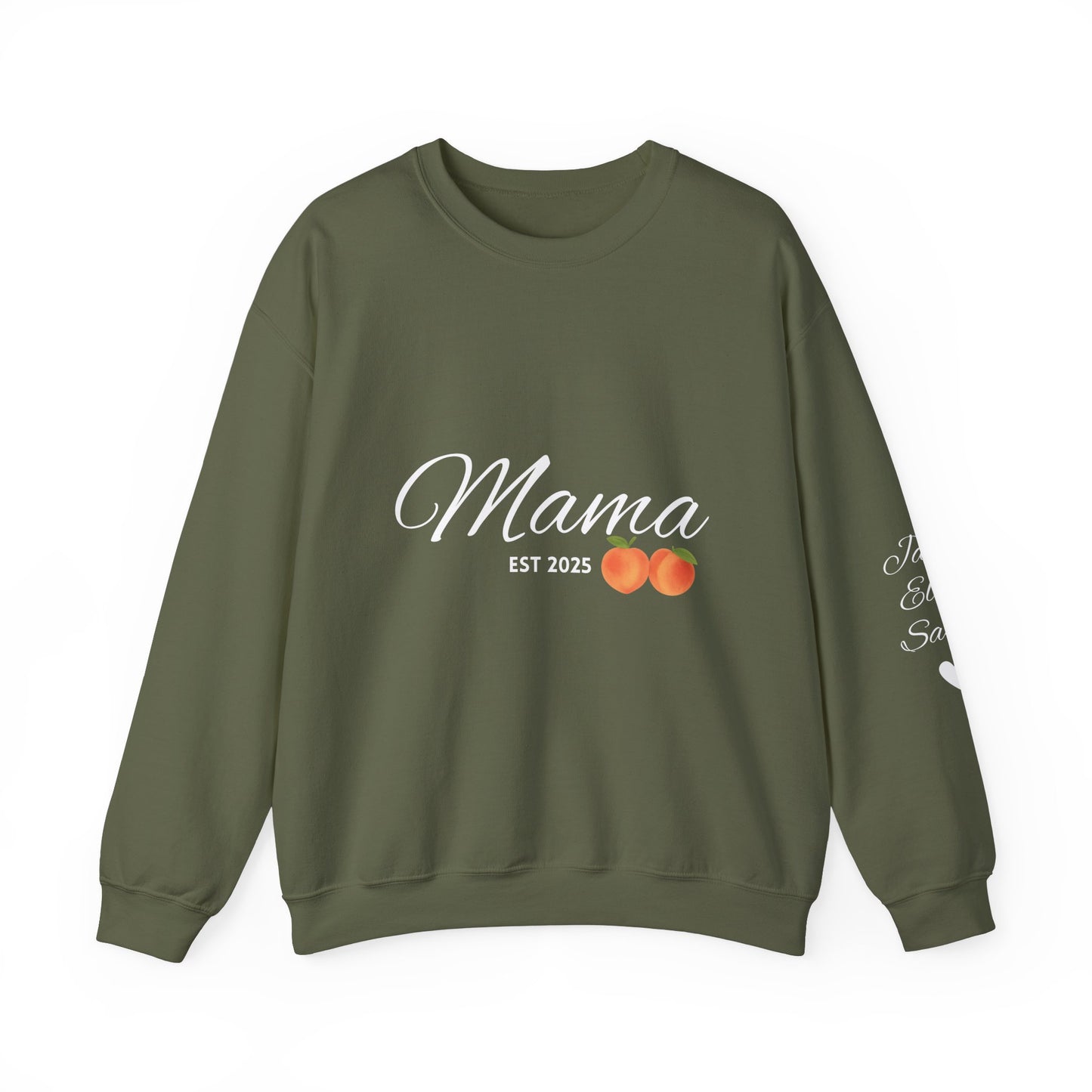 Mama EST 2025 Crewneck Sweatshirt, Perfect Gift for New Moms, Cozy Family Wear, Mother's Day Gift, Casual Everyday Style