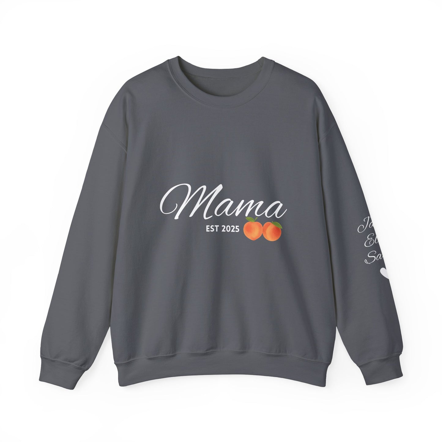 Mama EST 2025 Crewneck Sweatshirt, Perfect Gift for New Moms, Cozy Family Wear, Mother's Day Gift, Casual Everyday Style