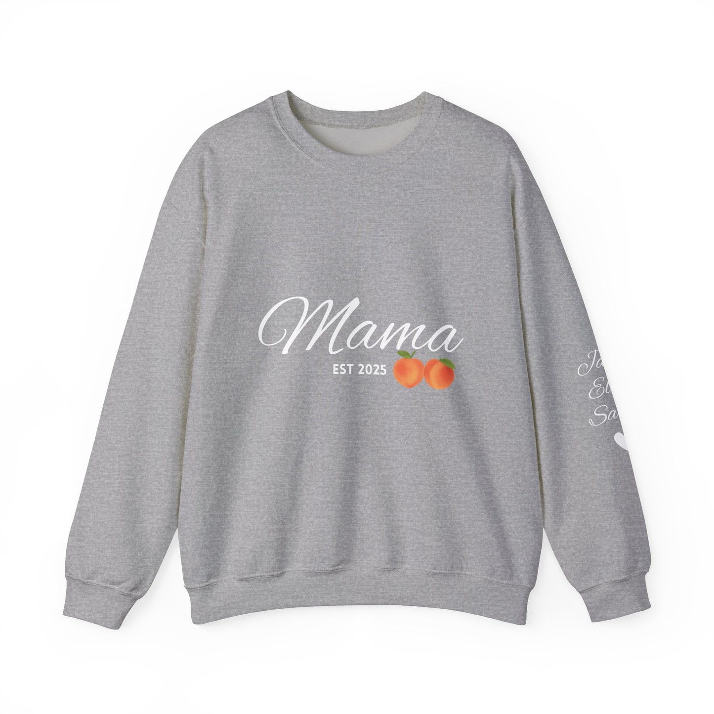 Mama EST 2025 Crewneck Sweatshirt, Perfect Gift for New Moms, Cozy Family Wear, Mother's Day Gift, Casual Everyday Style