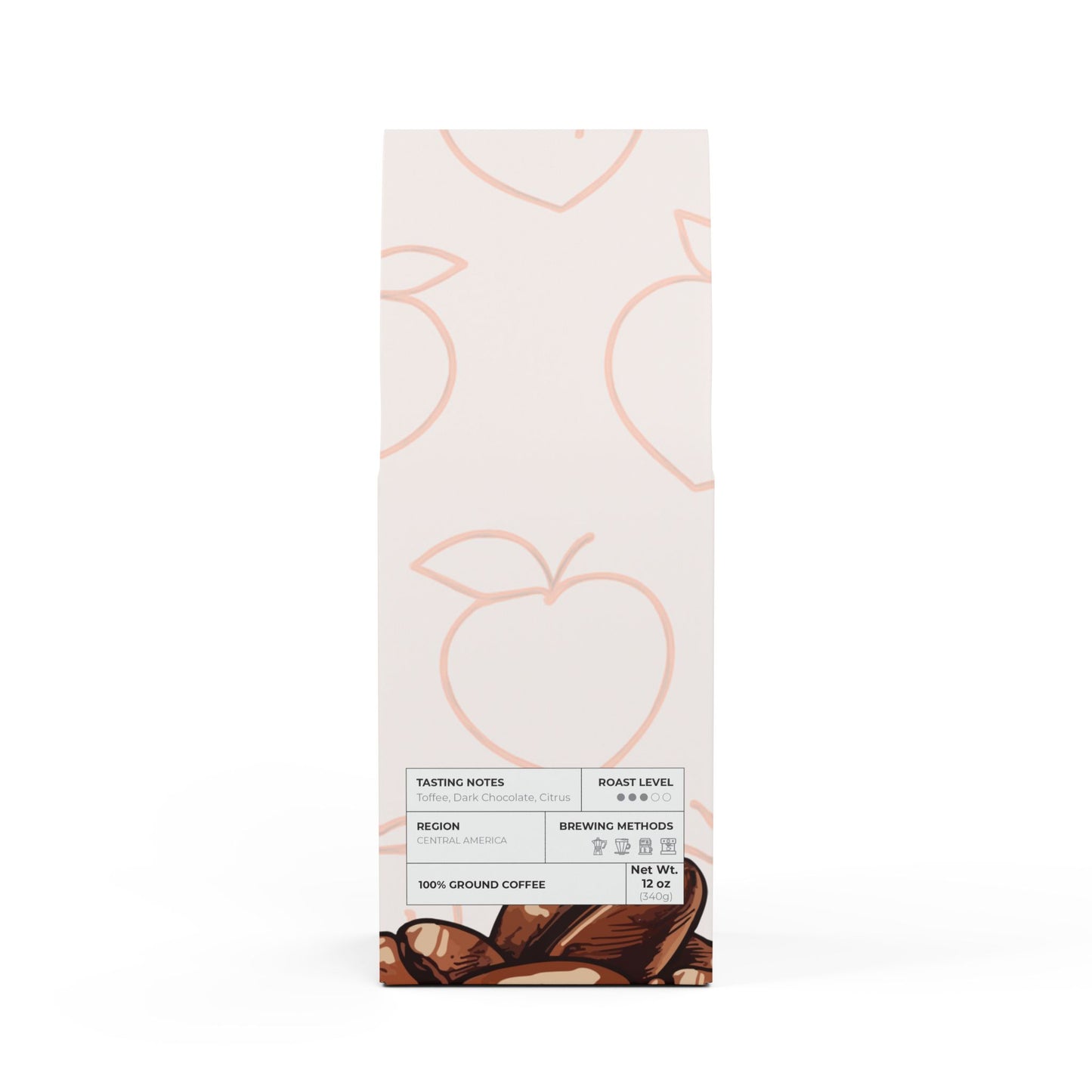 Just Peachy Coffee – Rock Creek Medium Roast | 12oz Specialty Grade Blend with Notes of Toffee, Chocolate & Citrus