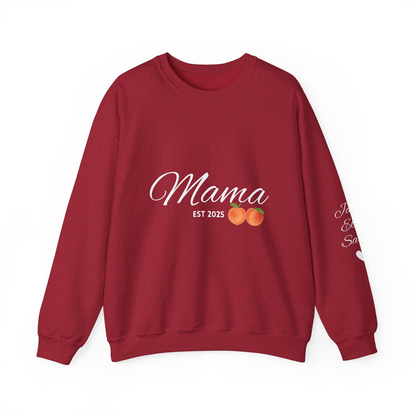 Mama EST 2025 Crewneck Sweatshirt, Perfect Gift for New Moms, Cozy Family Wear, Mother's Day Gift, Casual Everyday Style