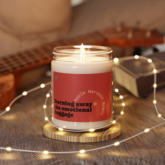 Eco-Friendly Scented Soy Candle – "Burning Away the Emotional Baggage"